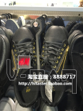 HM H＆M潮男士香港代购专柜正品黑色PU拉链系带平底休闲鞋运动鞋