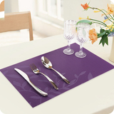 创意印花长方形欧式餐垫pvc隔热垫 防水防滑西餐垫 桌垫盘垫碗垫