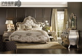 欧式床双人床法式田园公主床进口高档布艺大床1.8米美式实木婚床