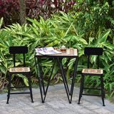 铁艺马赛克阳台桌椅户外休闲桌椅咖啡厅茶几花园桌椅组合三件套装