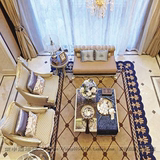 高档纯手工新西兰羊毛地毯欧式雕花客厅卧室茶几满铺地毯长方形