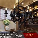 美式工业风复古怀旧铁艺灯个性创意艺术餐厅酒吧客厅卧室蜡烛吊灯