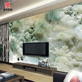 电视瓷砖3D地砖 过道卫生间地板砖 玉雕中式古典山水壁画背景墙