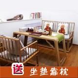 新中式老榆木简约现代功夫茶几茶艺桌喝茶茶台实木茶桌椅组合特价