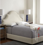 特价北欧宜家现代布艺床 美式床高档布床双人公主床1.8米婚床