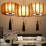 新古典中式手绘羊皮吊灯中国风复古创意灯笼卧室客餐厅现代灯具