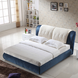 布床小户型 1.5/1.8米双人床 气动高箱 可拆洗软床婚床现代简约