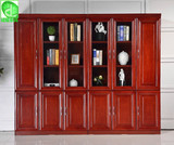 南京办公家具实木贴皮油漆办公书柜文件柜资料柜木质档案柜玻璃门