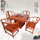 红木家具花梨木茶桌实木仿古茶几中式家具茶桌椅组合四方茶台茶桌
