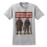 german army uniform二战德军陆军装备印花短袖T恤纯棉男女军迷