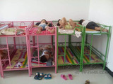 直销幼儿园床铁艺儿童上下床儿童午休宿舍培训床双层床托管幼儿床