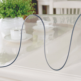 加厚软玻璃塑料PVC桌布防水防烫透明茶几垫餐桌垫水晶板印花台布