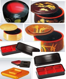 日式鳗鱼饭盒寿司盒带盖点心便当盒鼓形桶圆形商务套餐料理盒包邮