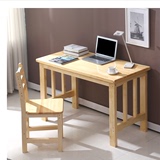 包邮电脑桌台式家用简约现代松木笔记本电脑桌简易办公桌实木书桌