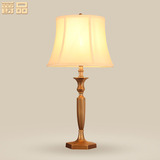 美式纯铜台灯 简约现代创意卧室床头灯  欧式全铜客厅书房灯具