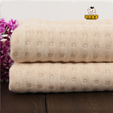 棉国宝宝 有机棉纯棉加厚夹棉布料 空气层面料 手工面料 可批发