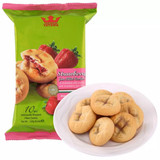 马来西亚进口零食品 tatawa/塔塔瓦草莓果酱馅曲奇饼干夹心 120g