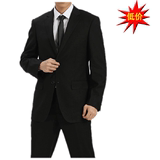 新款2016雅戈尔男式西服商务韩版修身型西装正装套装052黑色