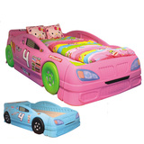 厂家直销儿童汽车床家用儿童床幼儿园午睡床塑料叠叠床