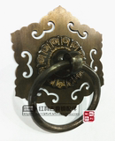 古典铜配件仿古纯铜中式大门环装饰铜拉手玻璃门木门拉环门钹扣手