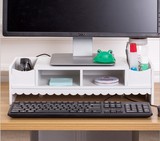 环保美观电脑液晶显示器增高架底座托架木质键盘架收纳8MM加厚