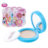迪士尼女童化妆品盈柔粉饼保湿遮瑕定妆儿童专用无毒女孩生日礼物
