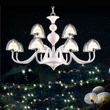 现代简约 欧式蘑菇水晶吊灯 LED客厅灯个性卧室艺术创意餐厅灯具