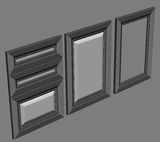 欧派橱柜3D门板模型 包覆板系列WBMD109 工艺YMD12