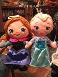 香港迪士尼代购 冰雪奇缘爱莎安娜 小号毛绒公仔儿童玩偶娃娃