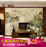 中式客厅电视瓷砖背景墙立体3d雕刻现代艺术陶瓷砖背景墙风景画