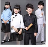 学生五四青年装男女童民国学生装演出表演服装儿童中山装表演服