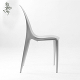 设计师伊姆斯简约休闲办公塑料椅子家用新中式餐椅靠背椅现代创意