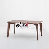 特价北美黑胡桃木家具美式欧式西餐桌位工作台现代简约纯实木餐桌