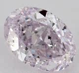 0.38ct FLPP vvs2 天然淡彩紫粉钻粉色钻石戒指定制粉钻石吊坠