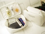 国航欧舒丹白色化妆包多功能收纳包 手拿包洗漱整理袋旅行包中包