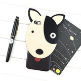 呆萌牛头梗iphone6s手机壳 苹果6plus可爱狗创意个性硬壳保护套潮