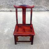 正品红木家具老挝大红酸枝小号靠背椅 实木官帽椅小孩学习椅茶椅
