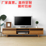 促销 日式实木电视柜小户型白橡木地柜简约现代客厅家具组合特价