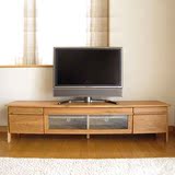 日式纯全实木 电视柜 橡木地柜 组合 简约现代 北欧宜家 2015新款
