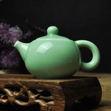 瓷韵龙泉窑青瓷茶壶单壶陶瓷功夫茶具茶壶哥窑小茶壶瓷茶壶西施壶
