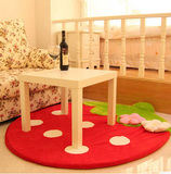 幼儿园娃娃家地毯 儿童房草莓地毯 珊瑚绒粉色地毯 可爱 包邮