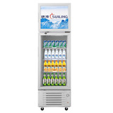 穗凌 LT4-248立式双温冰柜展示柜上冷冻下冷藏 商用玻璃门展示柜