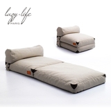 lazylife简约日式懒人沙发可折叠榻榻米沙发床客厅卧室单人沙发