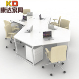 办公家具职员办公桌 简约现代职员桌3 6 8人位屏风位职员工电脑桌
