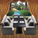 简约布艺沙发单双人沙发客厅小户型咖啡西餐厅卡座沙发桌椅定制