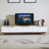 现代北欧创意个性家具小户型客厅实木储物长方形茶几电视柜组合