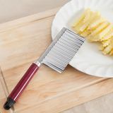 洋芋花铡切刀 创意波浪形多功能不锈钢土豆胡萝卜薯条厨房切花器