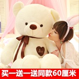 熊猫公仔泰迪熊抱抱熊狗熊女生布偶娃娃1.2米1.6米生日礼物送女友