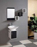 特价PVC挂墙式洗手盆组合超小迷你小户型卫生间浴室柜置物柜吊柜
