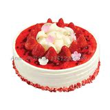 好利来 草莓花园 奶油蛋糕生日蛋糕好利来全国配送
